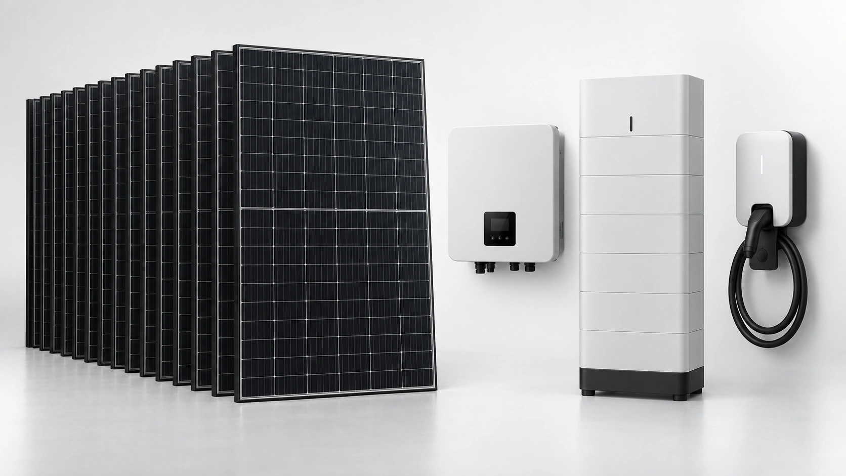 Impianto completo 6,3 kWp — 14 pannelli Risen 450 W + FoxESS H1-6.0 + EP12 11,52 kWh + Wallbox L7300